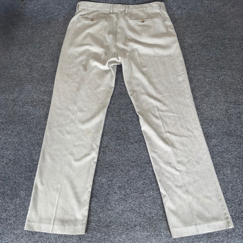 Tommy Bahama Dress Pants Mens 38x32 Beige Silk Blend Soft‎ Casual Comfortable - Picture 4 of 9